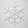 Snowflake LED figure 39 cm, acrylic, 50 LED, 220 V, glow of blue