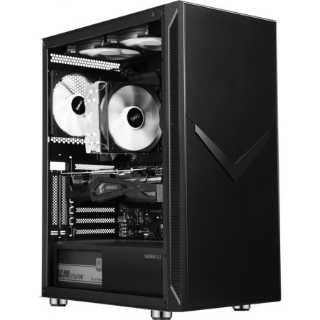 The ACCORD 3501 Black Building Black BP ATX 2xusb2.0 1xusb3.0 1xusb3.1 Audio Bott PSU-6