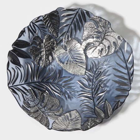 Glass of glass soup "Arabis", d = 21.5 cm, blue color