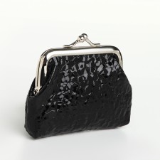 Women's wallet on the farmar, black color