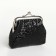 Women's wallet on the farmar, black color