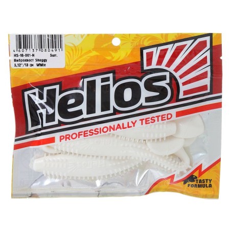 Vibro -tail Helios Shaggy White, 13 cm, 5 pcs. (HS-18-001)-1