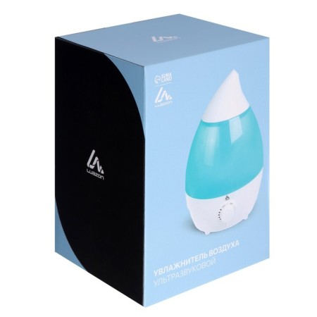 Air humidifier Luazon LHU-04, ultrasound, 18 W, 2 l, 35 m2, white-4