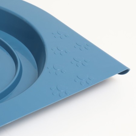 Toilet for teaching cats to a toilet 39.2 x 38.7 x 3 cm, blue-3