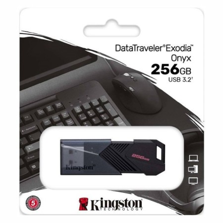 USB flash drive_256 GB Kingston DT Exodia Onyx Black DTXON / 256GB / USB 3.2