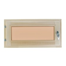 Window, 30 × 60cm, single -chamber double -glazed window, tinted, with a seal, from linden
