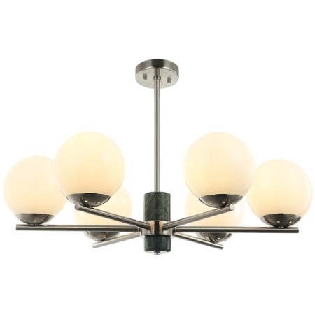 SHARO 6XE27 40W RAYST CALLENT, size 70x70x56.5-96.5 cm, Nickel color