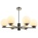 SHARO 6XE27 40W RAYST CALLENT, size 70x70x56.5-96.5 cm, Nickel color