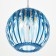 Lamp Bayerlux 3330/1, 1he27 15W, blue 21x24+60 cm