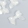 Decor for creativity Plastic "Bow White" shines in the dark 0.8x2.4x3.4 cm