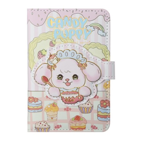 Gift Notebook, A6, 112 sheets, color block, with a curly knife, PVC cover, bunny, mix-2
