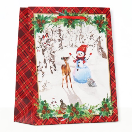 Gift package "Snowman and Deer", 18 x 22.3 x 10 cm-1