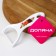 Vegetable cleaning ceramic share "bouquet", 14 cm, white color