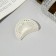 Hair crab "Fog" fan, 6 cm, white