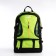 A backpack on a zipper with an increase, 65l, 4 external pockets, green color