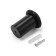 Door stop u301bl, d = 27 mm, h = 57 mm, black color is black