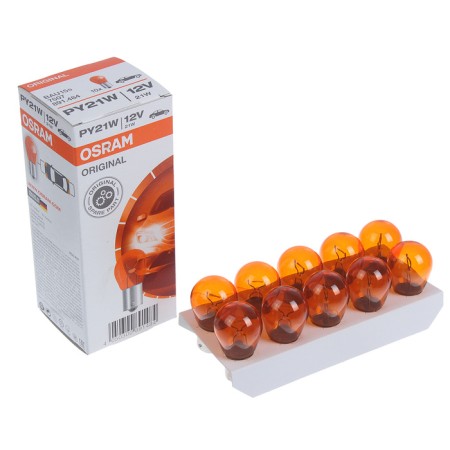 Car lamp OSRAM, PY21W, 12 V, 21 W, BAU15S