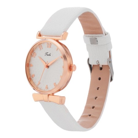 Women's watch, D-3.3 cm, white watches-2
