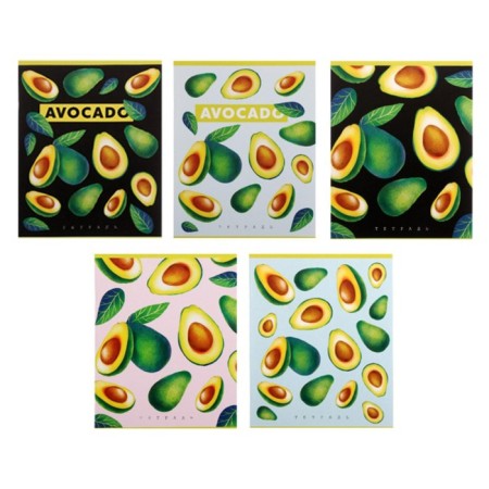 Notebook of 48 sheets in the Calligrata Avocado cage, covered cardboard, OFSET block, mix
