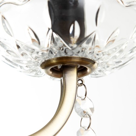 Chandelier A3804/6 ab+bk bronze/black/crystal 6x40W E14 67x56x87cm-6