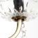 Chandelier A3804/6 ab+bk bronze/black/crystal 6x40W E14 67x56x87cm