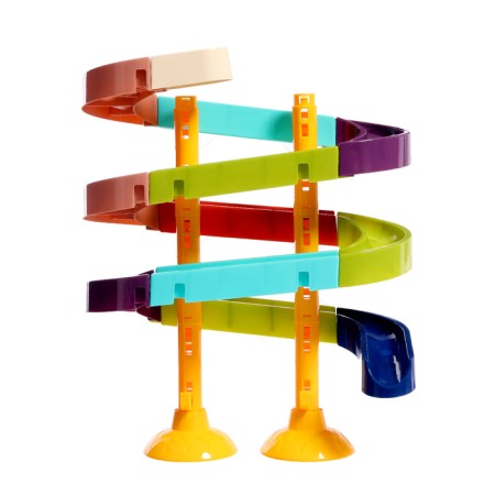 Track for playing the bathroom "Duck water park", on suction cups-2