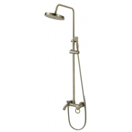 The shower system FMARK FM2407C, tropical shower, shower, mixer, brass, bronze
