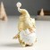 Souvenir Polystone "Grandfather Frost in a gold cap with a flashlight/asterisk" mix 8x5x12 cm