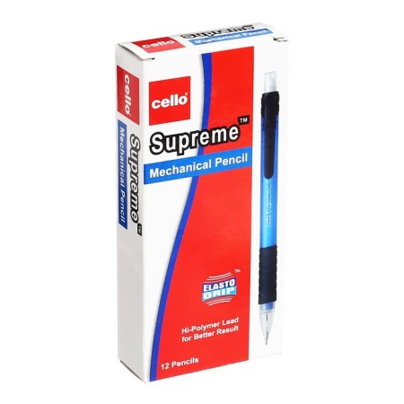 Mechanical pencil, Cello "Supreme", 0.7 mm, flu, with an eraser, assorted-5
