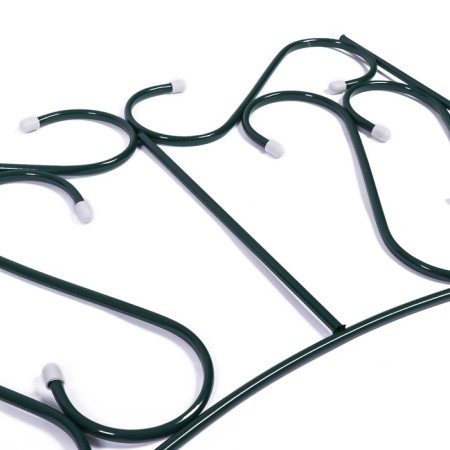 Decorative fence, 80 × 380 cm, 5 sections, metal, green, "combined"-8