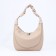 Lurch bag with lightning, external pocket, long belt, beige color