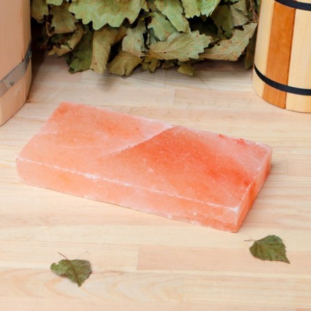Himalayan salt brick, polished, 20 × 10 × 2.5cm, "Dobroparov"