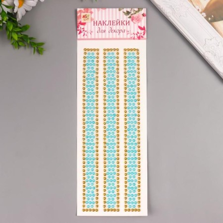 Sticker of rhinestones plastic "wide bracelets" MIX 32x10.5 cm-2