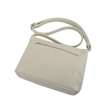 Female bag, artificial leather, milk 24x6x19 cm-2