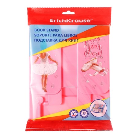 Book stand plastic Erichkrause Pointes, pink-1