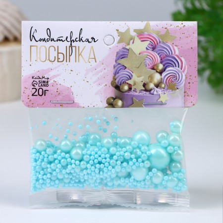 Confectionery sprinkling "stand out", blue, 20 g-1