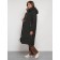 Coat insulated winter female, size 54, dark green color