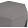 Stool Korner plastic, gray 36x42x46 cm