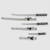 Suv. Product Katana 3V1 on a stand, scabbard leatherette, gray snake 47/70/89cm