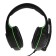 Ritmix RH-560M Gaming headphones, game, full-size, microphone, 3.5mm, 1.8 m, black and green