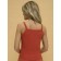 Female T -shirt, size 44, terracotta color