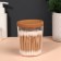 A jar for storing cosmetic accessories "Korely", 8.1 × 8.1 × 10.2 cm, the color is transparent