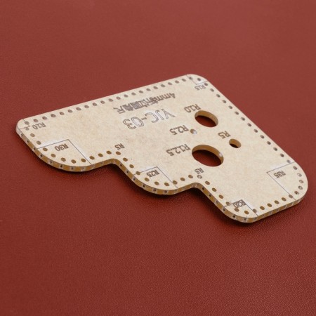 Radius line, for the skin, step 4 mm, acrylic, R5 - 35, S3-4