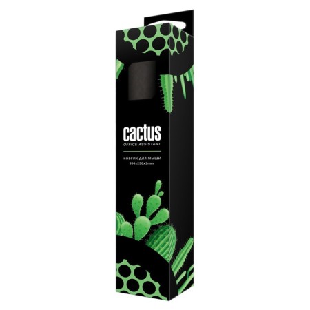 Cactus Black 300x250x3mm (CS-MP-D01M) mouse rug-2