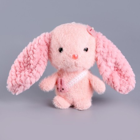 Soft toy "Bunny", 26 cm, pink color-4