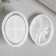 Mold Silicon "Casket - Oval Bantik" with a lid 10.4x8x6.8 cm
