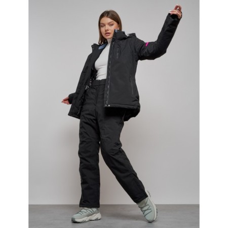Ski costume Women Winter, size 46, black color-2