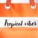Bag Women's Beach Tropical Vibes, 50x35x11 cm, orange color