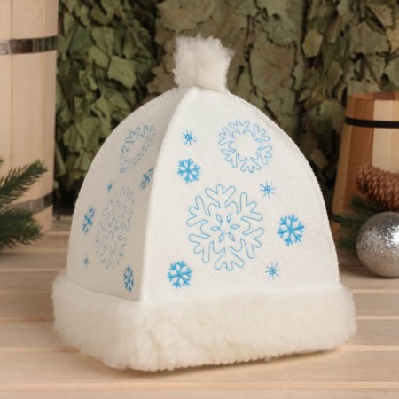 Snow Maiden Hat and Sauna, White