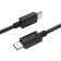 Hoco X73, Type-C cable-Type-C, 60W, 3 A, 1 m, data transfer, PVC, black